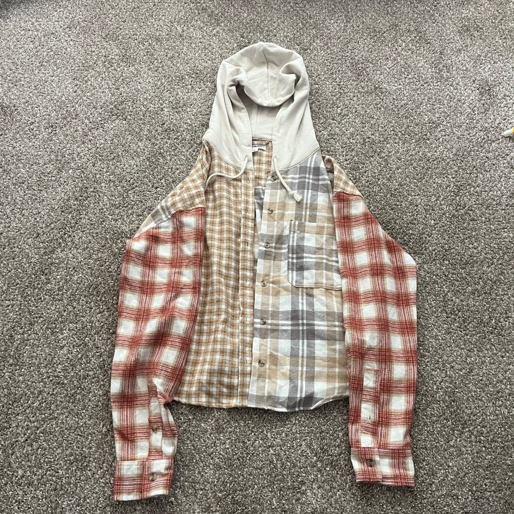 Ultra Flirt Multicolor Plaid Button Down Shirt